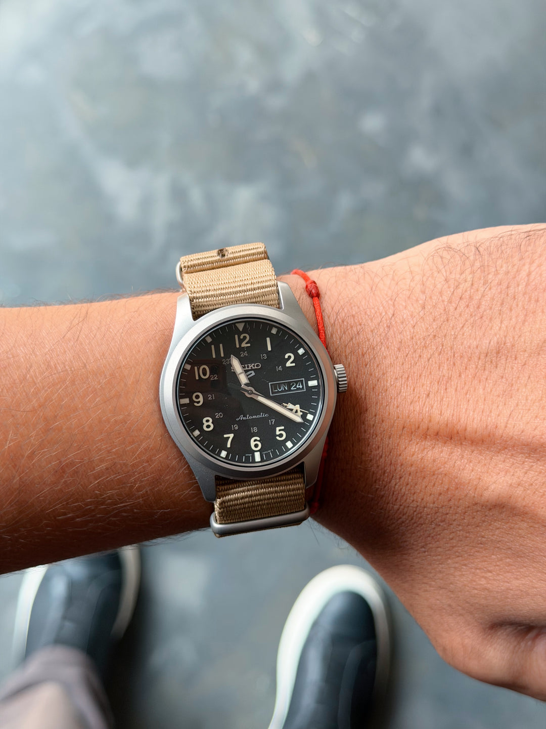 Seiko 5 Sports Khaki Nato Military