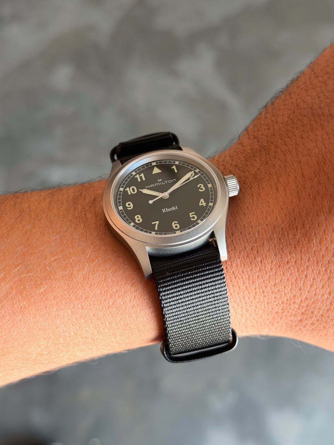 Hamilton Khaki - Preto - 38mm