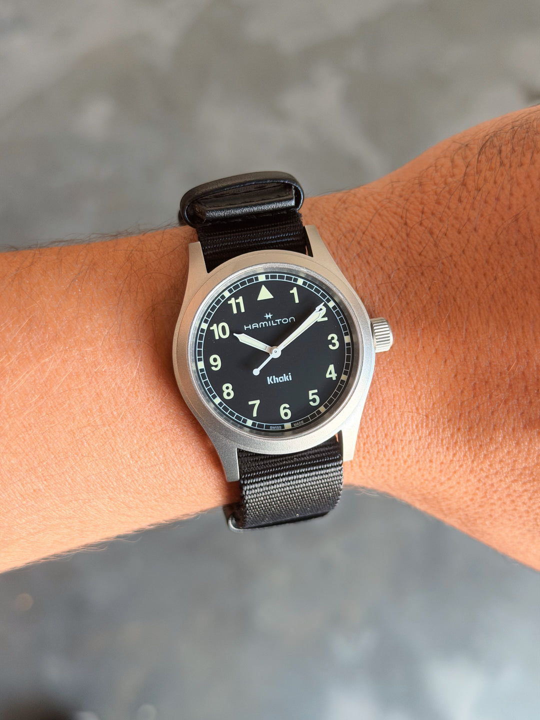 Hamilton Khaki - Preto - 38mm